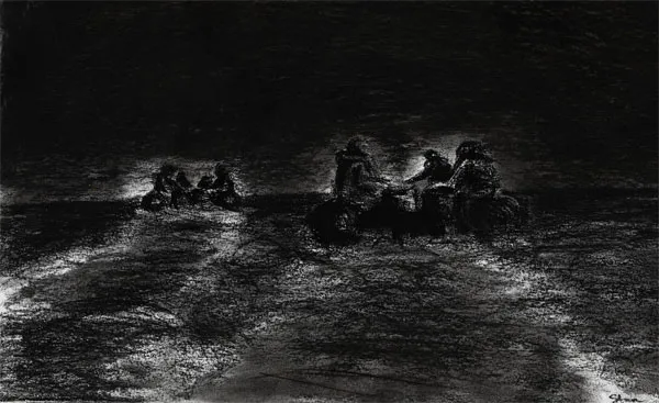 Over the Horizon - Charcoal by Corporal S