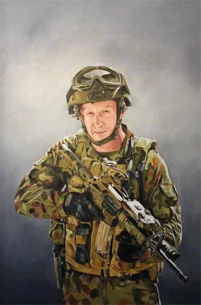 TPR Mark Donaldson VC - Oil on canvas by Lee Harnden