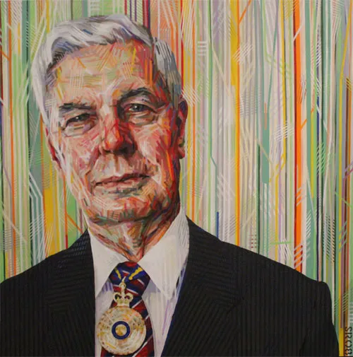 MAJGEN Michael Jeffery (Governor-General) - Oil on canvas by Sally Robinson